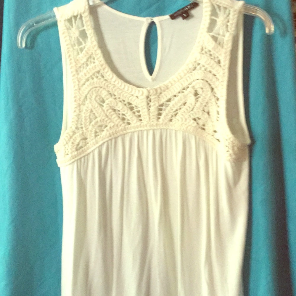 White knit top